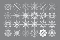 Winter Snowflake Set 1 Procreate Brush Stamp, 24 Xmas Snow Product Image 6