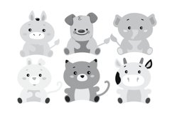 Cartoon Animals Set 1 Procreate Brush Stamps, 30 Animals Product Image 7