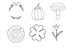 Woodland Set 1 Procreate Brush Stamps, 30 Woodland Stamps Product Image 8