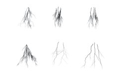 Lightening Bolts Set 1 Procreate Brush Stamps, 30 Lightening Product Image 8