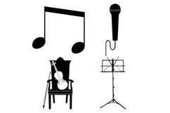 Music Icons Set 1 Procreate Brush Stamps, 21 Music Icons Product Image 8