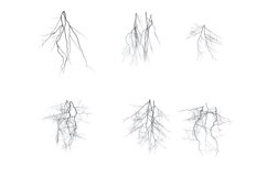 Lightening Bolts Set 1 Procreate Brush Stamps, 30 Lightening Product Image 9