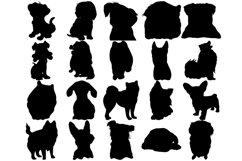Cartoon Dogs, Outlines &amp; Silhouette Procreate Brush Stamps 7 Product Image 9