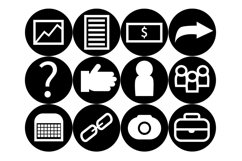 Social Media Marketing Icons Procreate Brush Stamp, 60 Icons Product Image 9