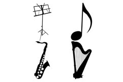 Music Icons Set 1 Procreate Brush Stamps, 21 Music Icons Product Image 9