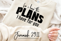 For I Know The Plans I Have Sleeve SVG Design Product Image 2