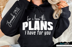 For I Know The Plans I Have Sleeve SVG Design Product Image 1