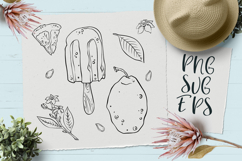 Lemon ice cream vector graphics SVG, EPS Png Product Image 1