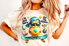 I&#039;m Just Here For The Chicks, Easter Chick PNG, Easter PNG Product Image 2