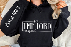 For The Lord Is Good Sleeve SVG Design, Bible Quotes SVG Product Image 3