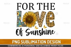 For the love of sunshine Sublimation PNG Product Image 1