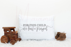 For This Child We Have Prayed Nursery Design | Christian Svg Product Image 2