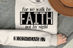 For We Walk By Faith SVG Design Product Image 2