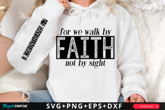 For We Walk By Faith SVG Design Product Image 1