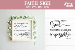 For With God Nothing Shall be Impossible SVG