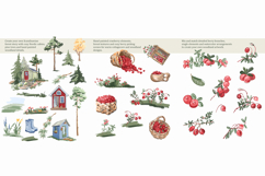 Scandinavian Forest Watercolor Clipart Set Product Image 5