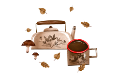 Cozy Woodland Camping Clipart Set Rustic Autumn Elements Product Image 3