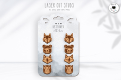 Forest Animal Stud Earrings | Laser Cut Jewelry Product Image 1