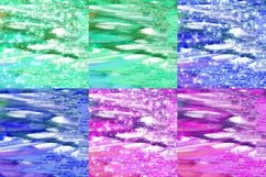 Forest Abstract Watercolor Digital Papers Glitter Background Product Image 2