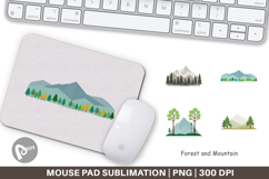 Mouse Pad Forest and Mountain Product Image 1