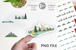 Forest Mountain Sticker Product Image 1