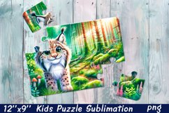 Animal Puzzle Design. Animals Puzzle Sublimation Product Image 1