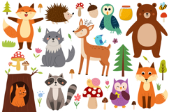 Cute Forest Animals Clipart Big Collection Product Image 5