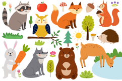 Cute Forest Animals Clipart Big Collection Product Image 6