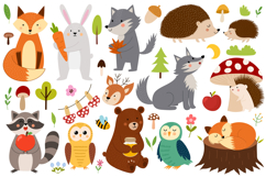 Cute Forest Animals Clipart Big Collection Product Image 7
