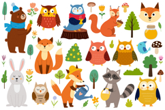 Cute Forest Animals Clipart Big Collection Product Image 8