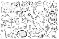 Cute Forest Animals Clipart Big Collection Product Image 11