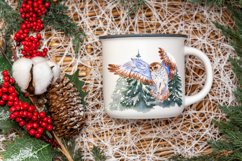Watercolor Christmas clipart Winter birds Product Image 5