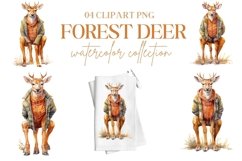 Forest Deer Watercolor Collection Product Image 1