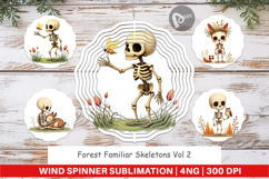 Wind Spinner Forest Familiar Skeletons Product Image 1