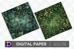 Forest Foliage Digital Paper Product Image 1