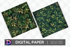 Forest Foliage Digital Paper Product Image 1