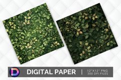 Forest Foliage Digital Paper Product Image 1
