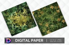 Forest Foliage Digital Paper Product Image 1