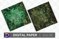Forest Foliage Digital Paper Product Image 1