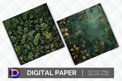 Forest Foliage Digital Paper Product Image 1