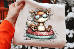 Forest Fox Floatie Clipart Product Image 2