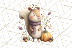 Cozy Woodland Animals Clip Art, Fall Forest Animals Png Product Image 3
