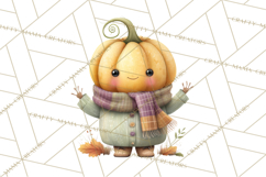 Cozy Woodland Animals Clip Art, Fall Forest Animals Png Product Image 3