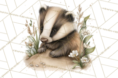 Baby Woodland Creatures, Forest Animals, Nursery Clipart PNG Product Image 2