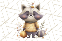 Cozy Woodland Animals Clip Art, Fall Forest Animals Png Product Image 5