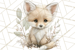 Baby Woodland Creatures, Forest Animals, Nursery Clipart PNG Product Image 2