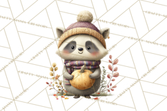 Cozy Woodland Animals Clip Art, Fall Forest Animals Png Product Image 3