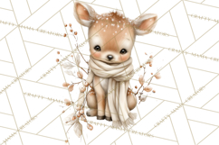 Baby Woodland Creatures, Forest Animals, Nursery Clipart PNG Product Image 3