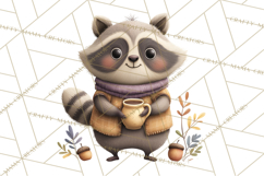 Cozy Woodland Animals Clip Art, Fall Forest Animals Png Product Image 4