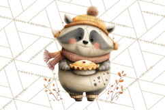 Cozy Woodland Animals Clip Art, Fall Forest Animals Png Product Image 5